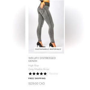 Faded black butt jeans